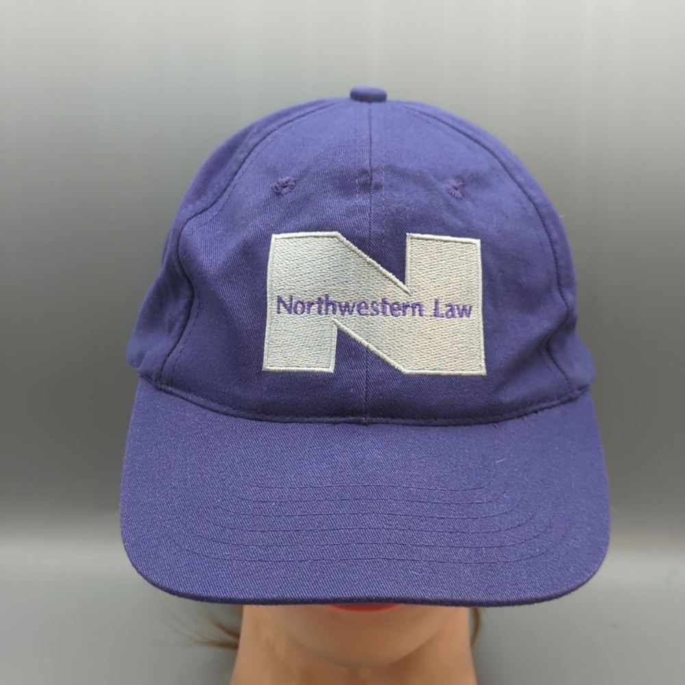 Vintage Northwestern University Law School Purple Cap Hat One Size Strapback
